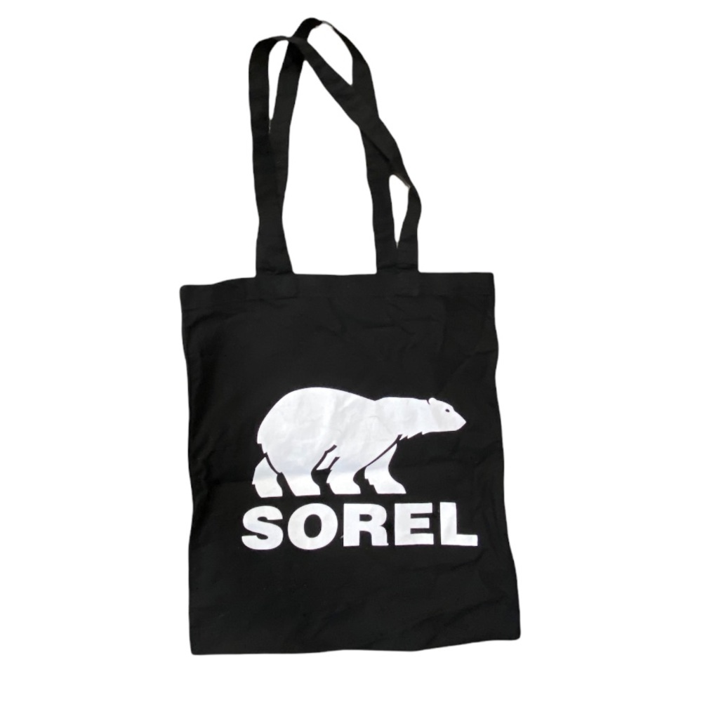 Sorel Black Canvas Tote Bag